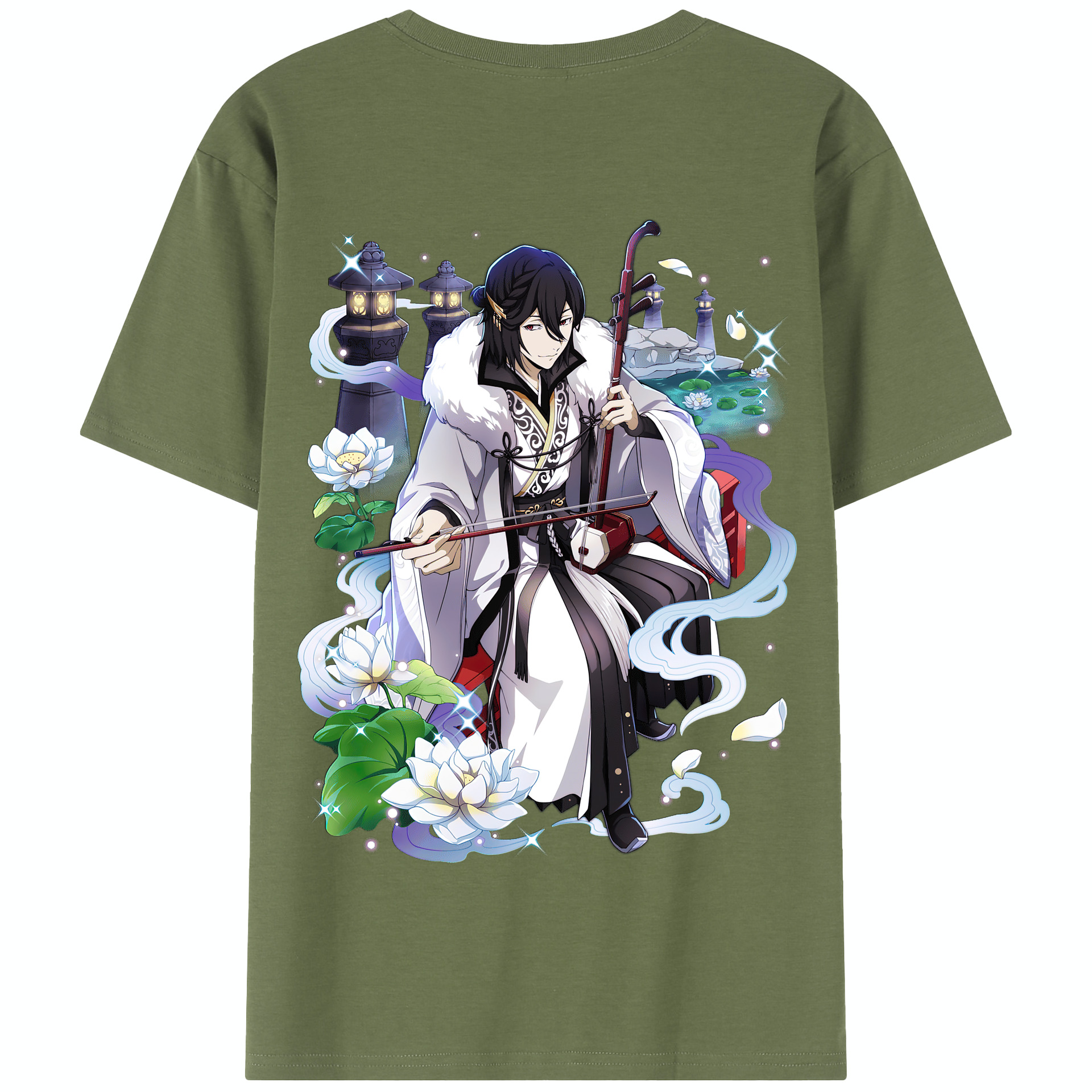 （画像用） 文豪ストレイドッグス Bungo Stray Dogs 綿100％半袖Tシャツ（背面プリント）